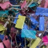 25 long-tail clips mixed, large clips for stationery, small multi-functional book clips, test paper clips, swallowtail clips, phoenix-tail clips, file clips, stationery ticket clips, office supplies, metal small clips for fixation details Picture
